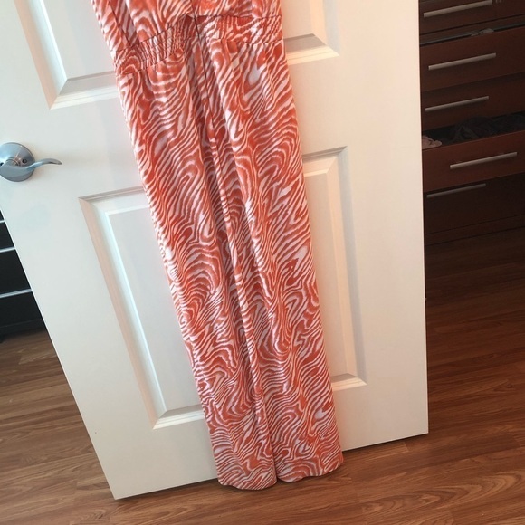 Calvin Klein Women’s Orange Printed Swirl Jumpsuit - Picture 8 of 16